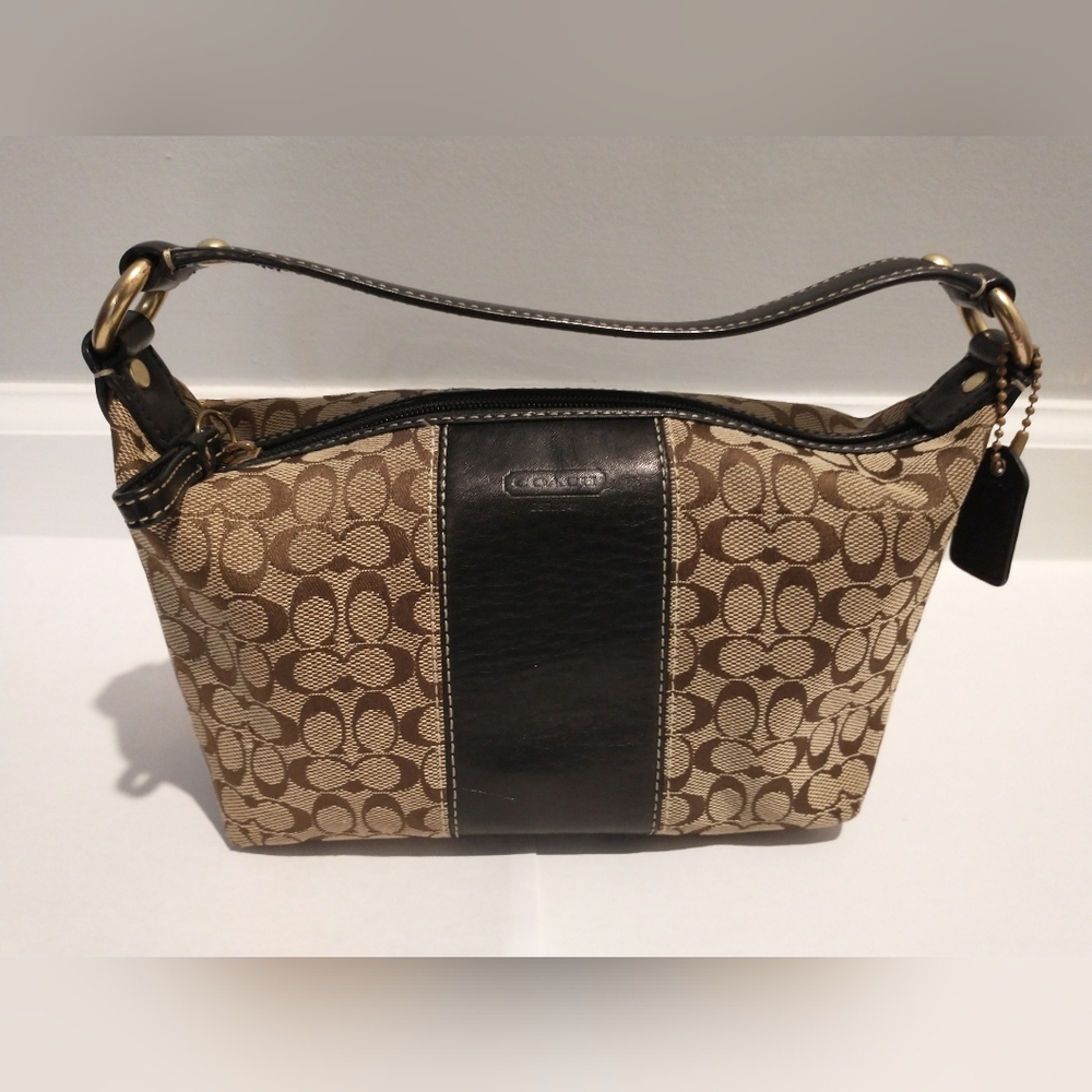 Coach Brown and Black Mini Bag
